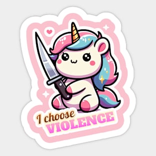 Violent Unicorn Sticker